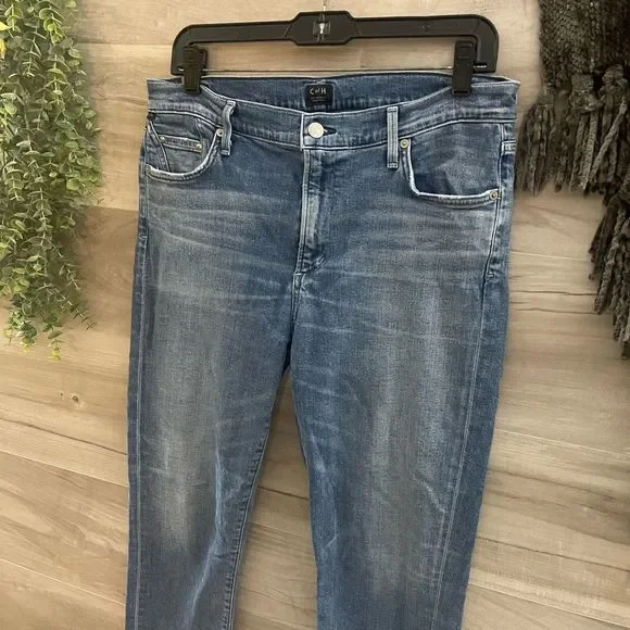 Citizens of Humanity Womens Blue Rocket Crop High Rise Skinny Jeans - Picture 5 of 11